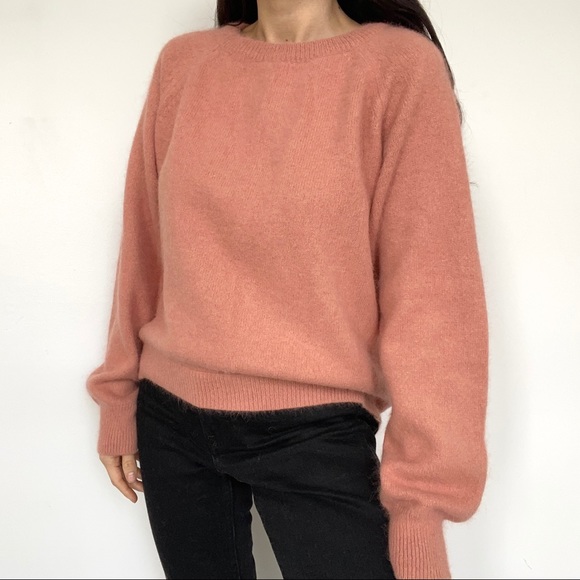 H&M rust fuzzy sweater size 4 - Picture 3 of 7